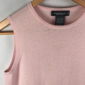 Lord & Taylor Cashmere Sweater Tank Top Petite